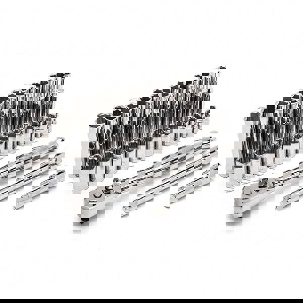 Socket Set: 32 Pc, 1/4 to 1/4